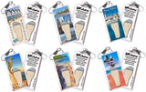 Puerto Vallarta FootWhere® Souvenir Zipper-Pulls. 6 Piece Set. Made in USA - FootWhere® Souvenir Shop