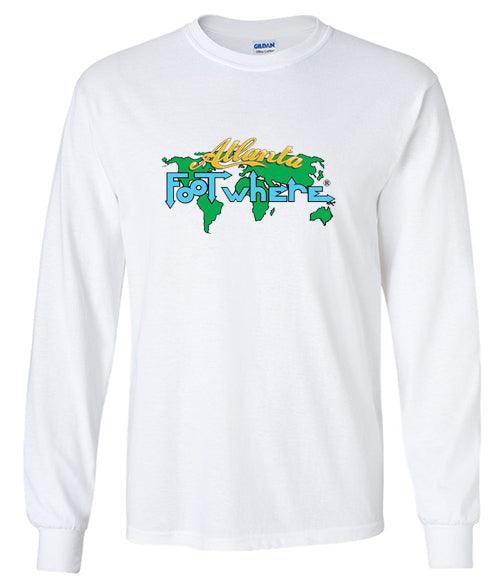 Atlanta Long Sleeve FootWhere® Souvenir T-Shirt - FootWhere® Souvenir Shop