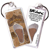 Branson FootWhere® Souvenir Keychain. Made in USA-FootWhere® Souvenirs