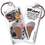 Branson FootWhere® Souvenir Keychain. Made in USA-FootWhere® Souvenirs