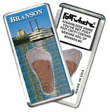 Branson, MO FootWhere® Souvenir Fridge Magnet. Made in USA-FootWhere® Souvenirs