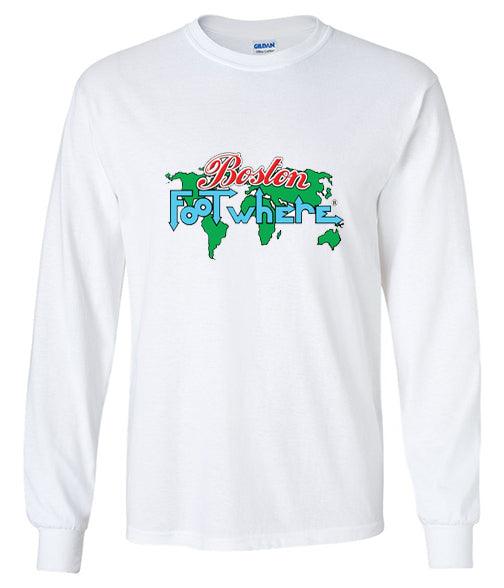 Boston Long Sleeve FootWhere® Souvenir T-Shirt - FootWhere® Souvenir Shop