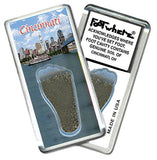 Cincinnati FootWhere® Souvenir Fridge Magnets. 6 Piece Set. Made in USA-FootWhere® Souvenirs