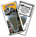 Cincinnati FootWhere® Souvenir Fridge Magnets. 6 Piece Set. Made in USA-FootWhere® Souvenirs