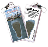 Cincinnati FootWhere® Souvenir Zipper-Pull. Made in USA-FootWhere® Souvenirs