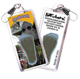 Cincinnati FootWhere® Souvenir Zipper-Pull. Made in USA-FootWhere® Souvenirs