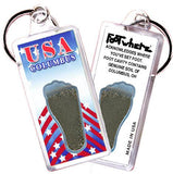 Columbus FootWhere® Souvenir Keychains. 6 Piece Set. Made in USA-FootWhere® Souvenirs