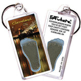 Cleveland FootWhere® Souvenir Keychain. Made in USA-FootWhere® Souvenirs