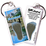 Cleveland FootWhere® Souvenir Keychains. 6 Piece Set. Made in USA-FootWhere® Souvenirs