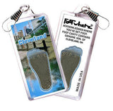 Cleveland FootWhere® Souvenir Zipper-Pull. Made in USA-FootWhere® Souvenirs