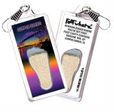 Corpus Christi FootWhere® Souvenir Zipper-Pull. Made in USA-FootWhere® Souvenirs