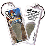 Helen, GA FootWhere® Souvenir Keychains. 6 Piece Set. Made in USA - FootWhere® Souvenir Shop