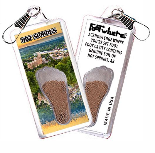 Hot Springs FootWhere® Souvenir Zipper-Pull. Made in USA - FootWhere® Souvenir Shop