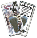 Kansas City FootWhere® Souvenir Fridge Magnet. Made in USA-FootWhere® Souvenirs