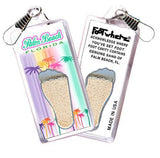 Palm Beach, FL FootWhere® Souvenir Zipper-Pull. Made in USA-FootWhere® Souvenirs