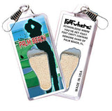 Palm Beach, FL FootWhere® Souvenir Zipper-Pull. Made in USA-FootWhere® Souvenirs