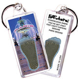 Paris FootWhere® Souvenir Keychains. 6 Piece Set. Made in USA - FootWhere® Souvenir Shop