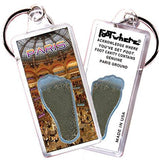 Paris FootWhere® Souvenir Keychains. 6 Piece Set. Made in USA - FootWhere® Souvenir Shop