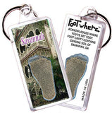 Savannah FootWhere® Souvenir Keychain. Made in USA-FootWhere® Souvenirs