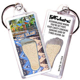 Tybee Island FootWhere® Souvenir Keychains. 6 Piece Set. Made in USA - FootWhere® Souvenir Shop